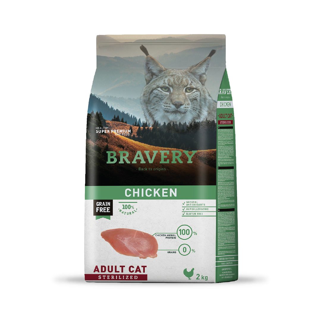 Bravery Adult Cat Sterilized Chicken - Imagen 2