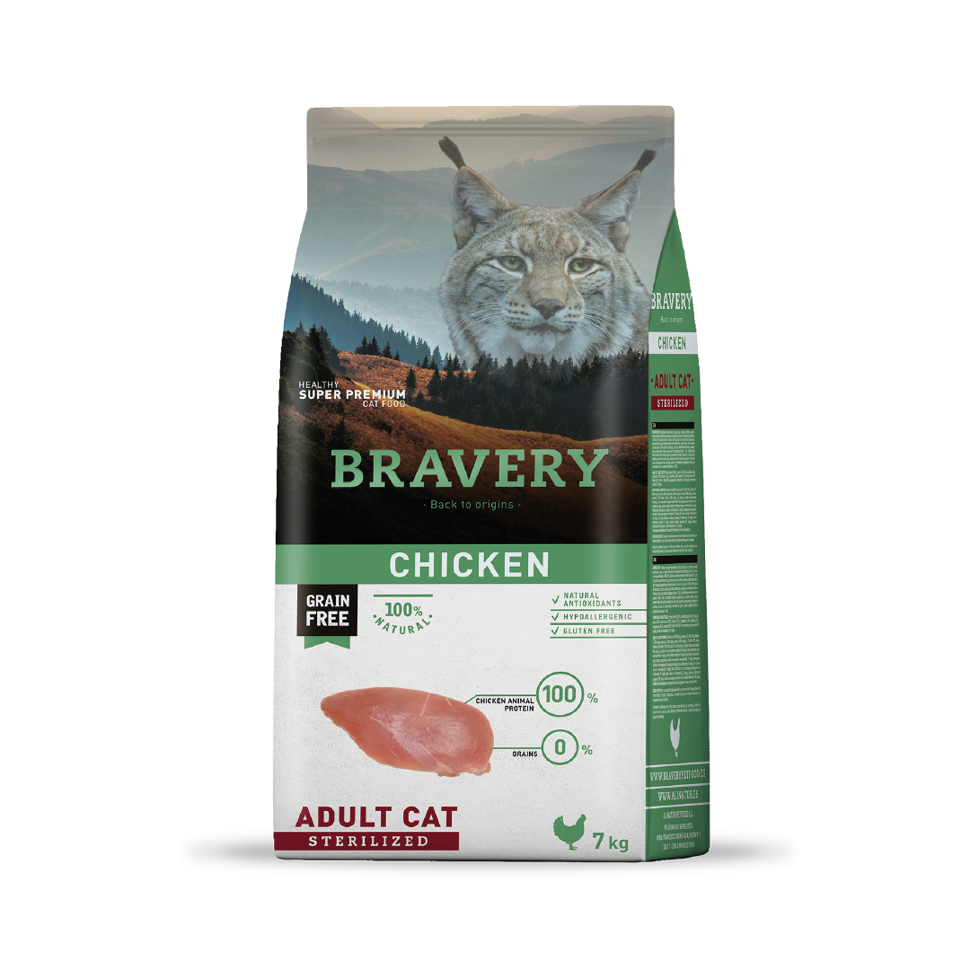 Bravery Adult Cat Sterilized Chicken - Imagen 3