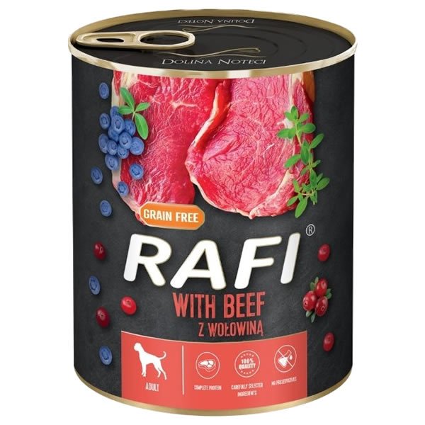 Rafi Perro Vacuno con Arándanos 800 grs