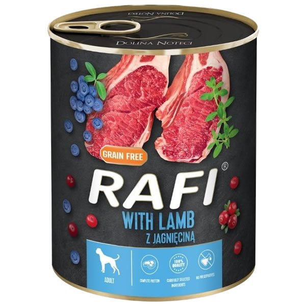 Rafi Perro Cordero con Arándanos 800 grs